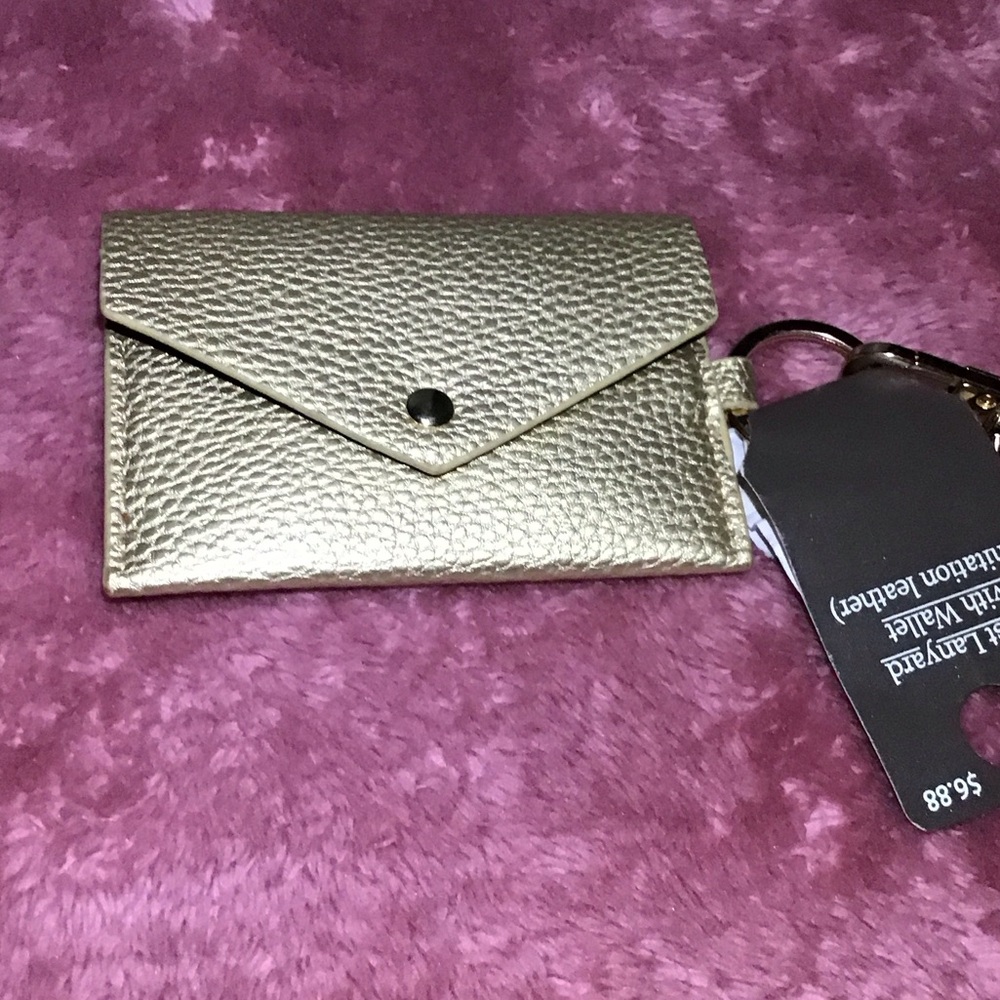 Gold Textured Card Holder